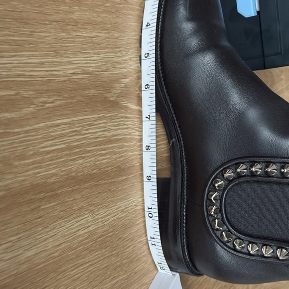 Black Chelsea Ankle Boots with Studded Detail - Picture 7 of 8